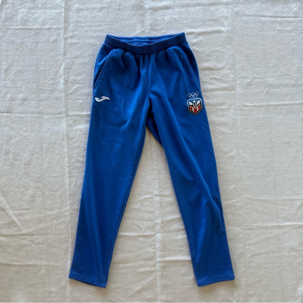 Joma Puerto‎ Rico Olympic Team Track Pants Youth Size S Blue Athletic